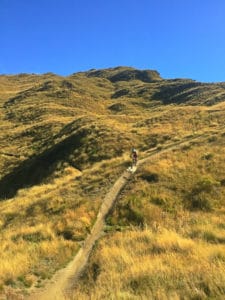 Rude rock mountain bike trail on Coronet Peak