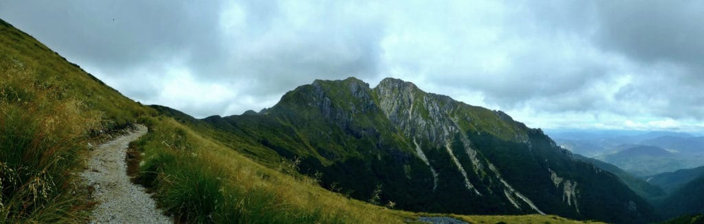 The start of the ridge-line