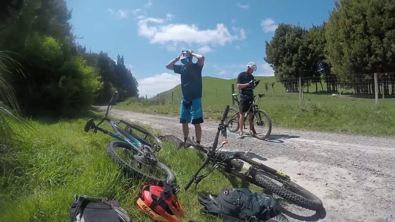 Riding the Western Okataina Walkway